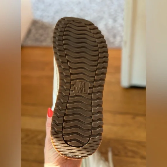 Madewell Kickoff Trainer Sneakers in Neutral Colorblock Leather - Size 9 - Picture 6 of 7